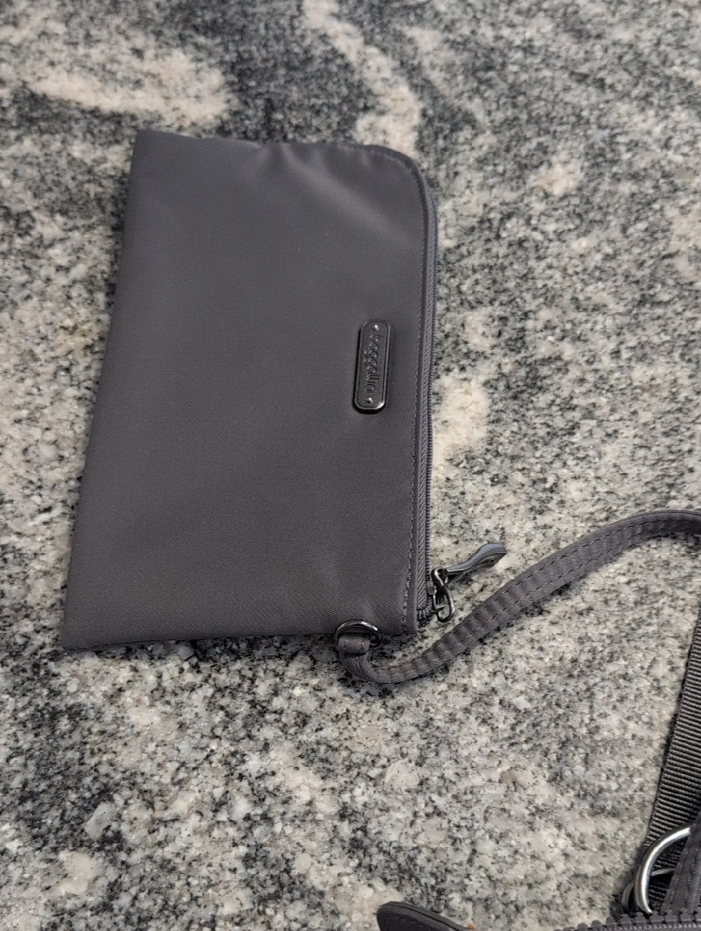 Like New - Grey Baggalini Wide Tote - Picture 4 of 7